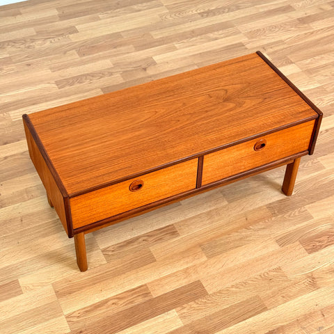 Swedish side table in teak