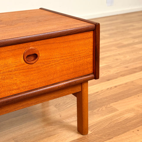Swedish side table in teak