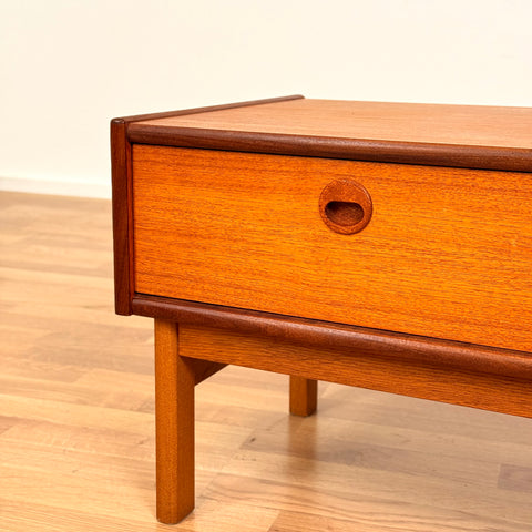 Swedish side table in teak