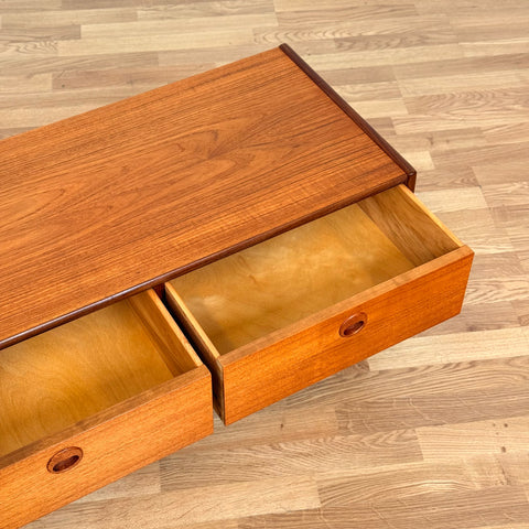 Swedish side table in teak