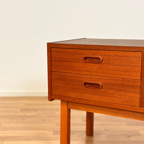 Swedish side table in teak