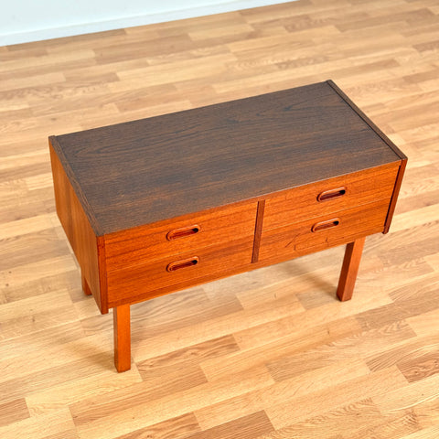 Swedish side table in teak