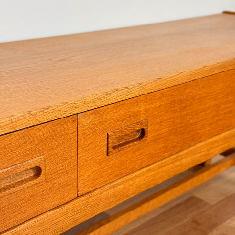 Sideboard in oak by AB Glas och Trä, Hovmantorp, 1950s-60s, Sweden - Beyo Vintage