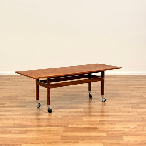 Swedish small coffee table in teak