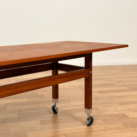 Swedish small coffee table in teak