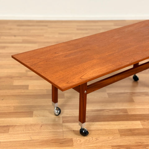 Swedish small coffee table in teak