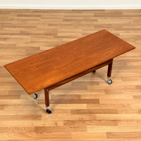 Swedish small coffee table in teak