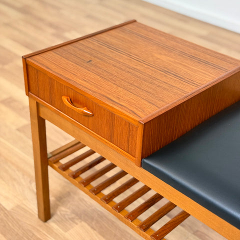 Telephone bench in teak, 1950s-60s, Denmark - Beyo Vintage