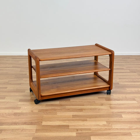 Trolley in solid teak wood, 1970s, Denmark - Beyo Vintage