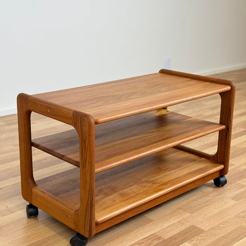 Trolley in solid teak wood, 1970s, Denmark - Beyo Vintage