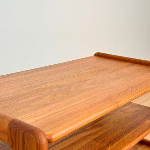 Trolley in solid teak wood, 1970s, Denmark - Beyo Vintage