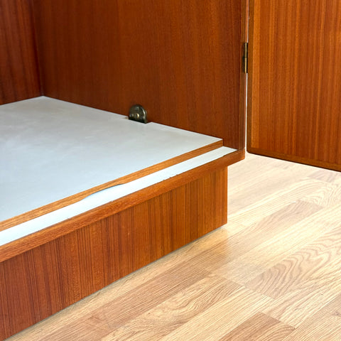 Unique large wardrobe in teak by Omann Jun A/S, 1960s-70s, Denmark - Beyo Vintage