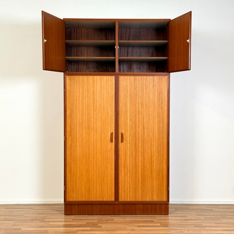 Unique large wardrobe in teak by Omann Jun A/S, 1960s-70s, Denmark - Beyo Vintage