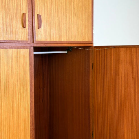 Unique large wardrobe in teak by Omann Jun A/S, 1960s-70s, Denmark - Beyo Vintage