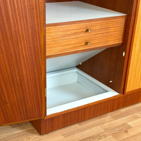 Unique large wardrobe in teak by Omann Jun A/S, 1960s-70s, Denmark - Beyo Vintage