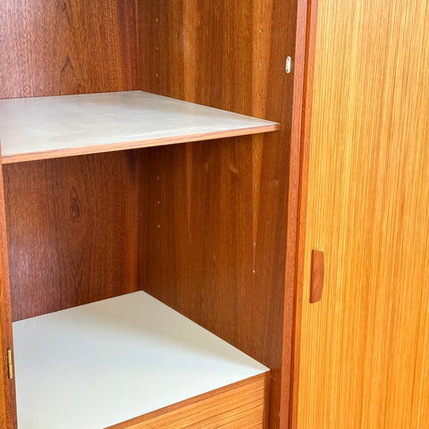 Unique large wardrobe in teak by Omann Jun A/S, 1960s-70s, Denmark - Beyo Vintage
