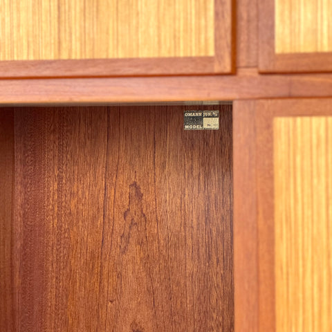 Unique large wardrobe in teak by Omann Jun A/S, 1960s-70s, Denmark - Beyo Vintage