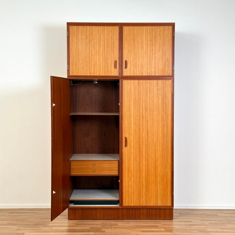 Unique large wardrobe in teak by Omann Jun A/S, 1960s-70s, Denmark - Beyo Vintage