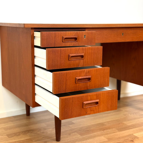 Writing desk in teak, 1950s-60s, Denmark - Beyo Vintage