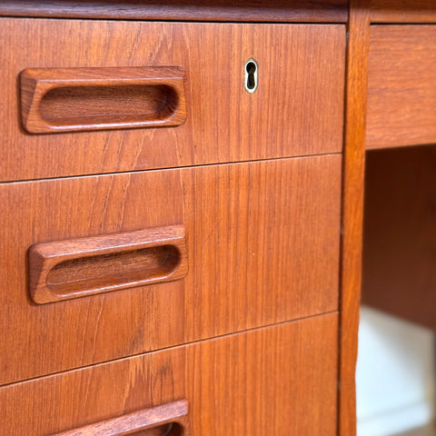 Writing desk in teak, 1950s-60s, Denmark - Beyo Vintage