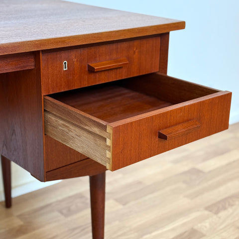 Writing desk in teak, 1950s-60s, Denmark - Beyo Vintage