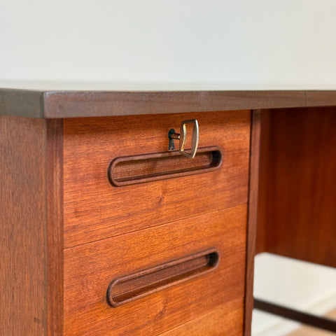 Writing desk in teak, 1950s-60s, Denmark - Beyo Vintage