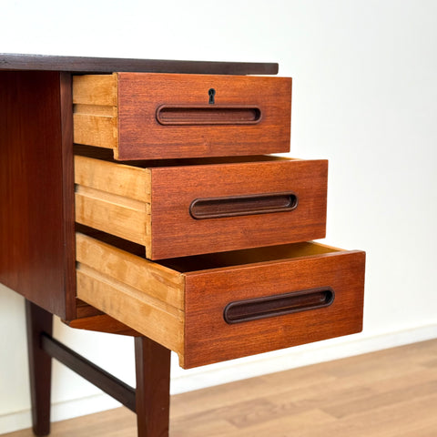 Writing desk in teak, 1950s-60s, Denmark - Beyo Vintage