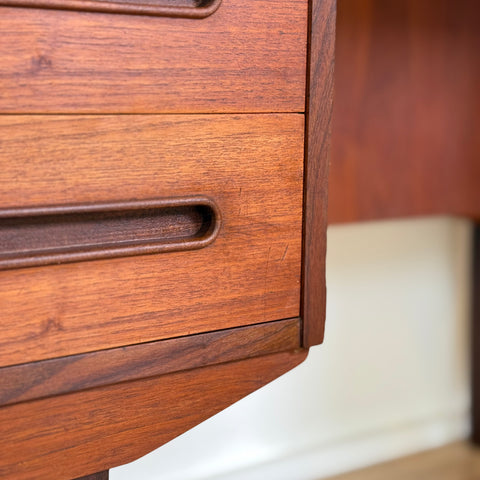 Writing desk in teak, 1950s-60s, Denmark - Beyo Vintage