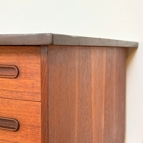 Writing desk in teak, 1950s-60s, Denmark - Beyo Vintage