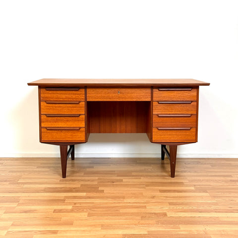 Writing desk in teak, 1950s-60s, Denmark - Beyo Vintage