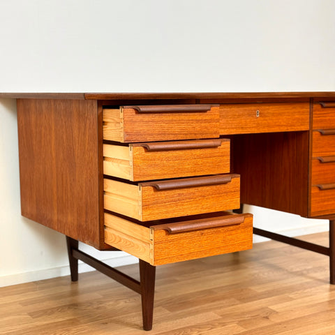 Writing desk in teak, 1950s-60s, Denmark - Beyo Vintage