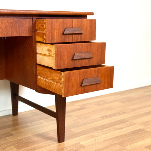Writing desk in teak, 1950s-60s, Denmark - Beyo Vintage