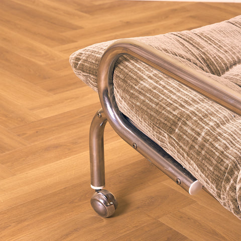 Swedish chrome armchair in chrome, model 'Rollo 2' by Karl-Olof Westberg for AB Boremöbler in Tibro