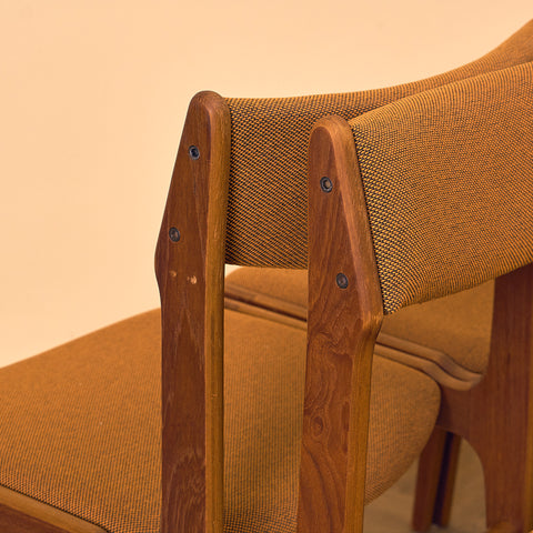 Danish set of 6 dining chairs by Erik Buch for Nova Stolefabrik