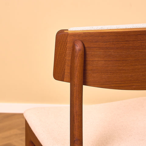 Danish dining chairs in teak, model 'Stol nr 4', by Thorsø Stole- och Møbelfabrik