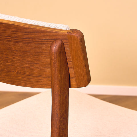 Danish dining chairs in teak, model 'Stol nr 4', by Thorsø Stole- och Møbelfabrik