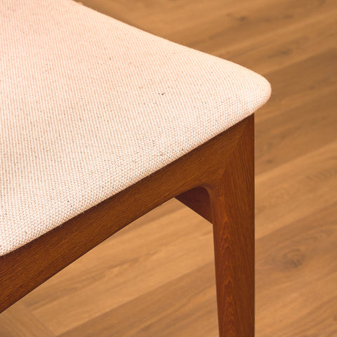 Danish dining chairs in teak, model 'Stol nr 4', by Thorsø Stole- och Møbelfabrik