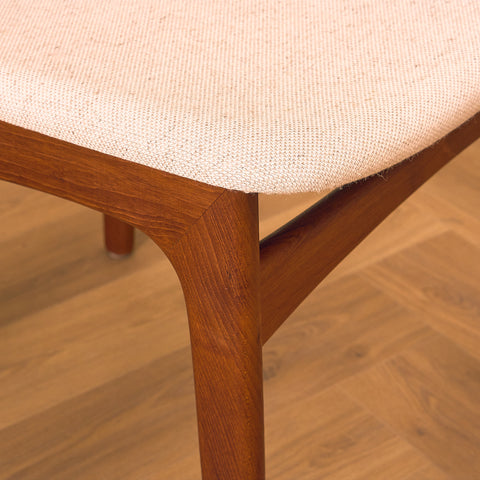 Danish dining chairs in teak, model 'Stol nr 4', by Thorsø Stole- och Møbelfabrik
