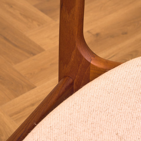 Danish dining chairs in teak, model 'Stol nr 4', by Thorsø Stole- och Møbelfabrik