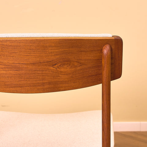 Danish dining chairs in teak, model 'Stol nr 4', by Thorsø Stole- och Møbelfabrik