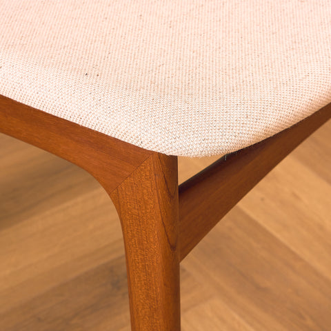 Danish dining chairs in teak, model 'Stol nr 4', by Thorsø Stole- och Møbelfabrik