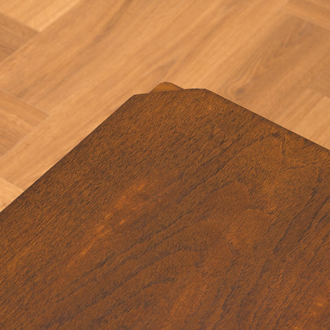 Swedish side table in teak and beech