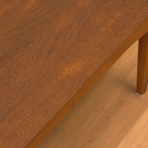 Swedish side table in teak and beech