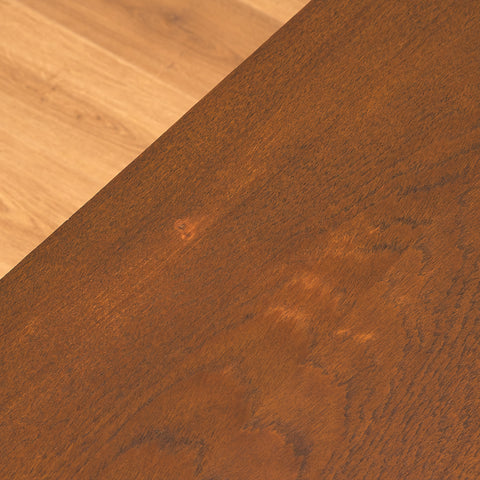 Swedish side table in teak and beech