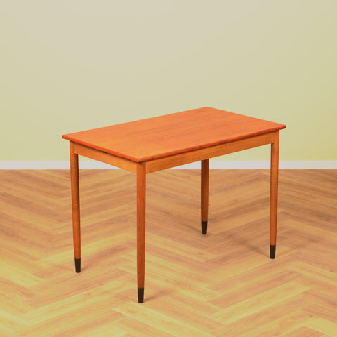 Swedish small dining table in teak & beech