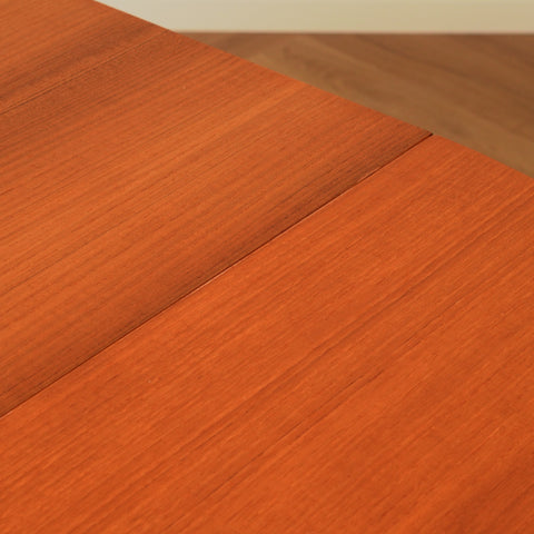 Swedish dining round table in teak & beech