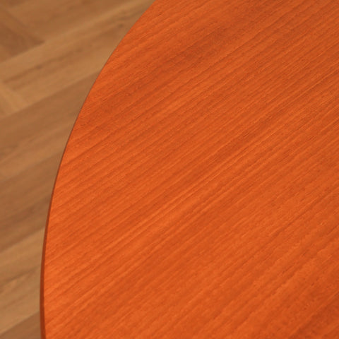 Swedish dining round table in teak & beech
