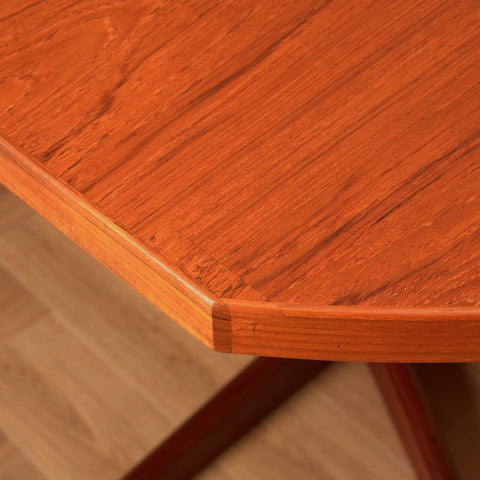 Finnish dining table in teak by Olof Ottelin