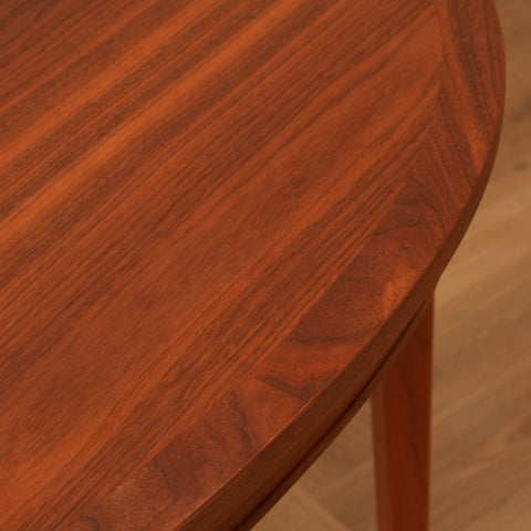 Swedish oval dining table in walnut by Carl Malmsten, model 'Ambassadör'